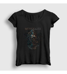 Presmono Kadın Siyah Violent Meshuggah T-Shirt 164967tt
