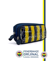 FB KLMLK 007 Fenerbahçe Orijinal Parçalı Kalemlik Çift Gözlü Kalem Kutusu