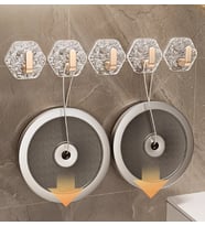 Lüks 5’li Duvar Askısı Banyo Mutfak İçin Havlu Askılık (5690)