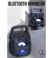 Taşınabilir Bluetooth Hoparlör Led Işıklı Uzun Pil Ömrü