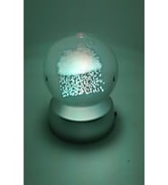 3d Yağmur Bulutu Işıklı Cam Küre