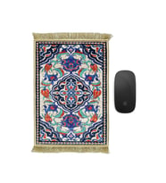 Bursa İpek Siyah Dekoratif Küçük Halı Mousepad