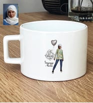 Kişiye Özel Karikatürlü Cute But Capricorn Oğlak Burcu Lüks Fincan Doğum Günü Hediyesi
