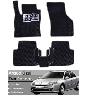 RENAULT LAGUNA 3 (2008-2015) Uyumlu EVA Paspas Tam Set–Oto Paspas,Araca Özel