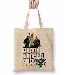 Gta 5 Estrelas Bez Çanta Uzun Saplı