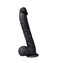 Hızlı Express Siyah Dev Gladyatör 33 CM Realistik Penis Gerçek Görünümlü Dildo