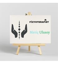 Fizyoterapistlere Özel İroka Ayaklı Masa Üstü İsimlik