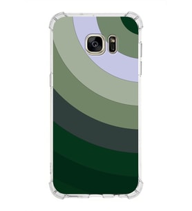 Samsung Galaxy S7 Edge  Köşe Korumalı Antişok Kapak Renk Cümbüşü Tasarımlı  Silikon Kılıf (Şeffaf)