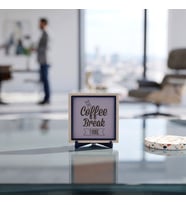 Şık Tasarım Coffee Break Time Dekoratif Obje, Ofis ve Ev Dekoru İçin Modern Bir Parça 10x10 cm