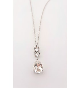 Swarovski Damla Kesim Taşlı Gümüş Kolye