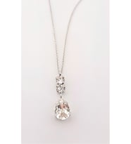 Swarovski Damla Kesim Taşlı Gümüş Kolye