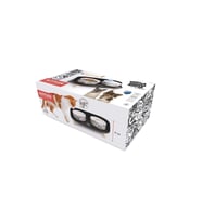 M-Pets Altitude Urban Style Double Raised Pet Bowl 2li Siyah Beyaz
