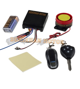 Motosiklet Alarm Ve Çalıştırma Seti Pil Destekli