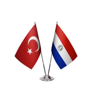 Paraguay İkili Masa Bayrağı