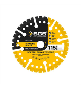 SGS ÇOK AMAÇLI MULTI-MATERIAL ELMAS KESME DİSKİ 115 MM SGS2360