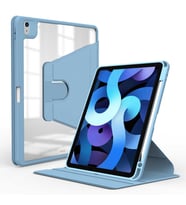 Apple iPad Air 11 2025 M3 Uyumlu Kılıf Zore Nayn Dönebilen Standlı Kılıf (Açık Mavi)