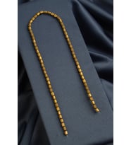Hematit Doğal Taş Mat Koyu Gold Altıgen Kesim 4x6mm Dizi [AA]