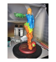 Metroid Samus Aran Figür Samusu Aran Obje Büyük Boy 25CM