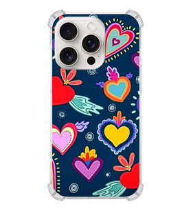 PrintiFy Apple iPhone 15 Pro Max Uyumlu Nazar 3 Baskılı Şeffaf Köşe Korumalı Antişok Kılıf