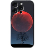 İphone 15 Pro Max Kılıf HD Desen Baskılı Kılıf - Kanlı Ay