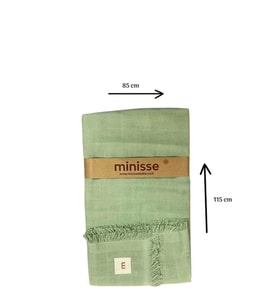 MİNİSSE 4831Y Unisex Yeşil Müslin Battaniye 