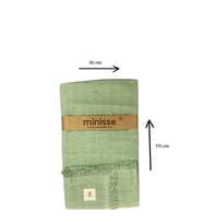MİNİSSE 4831Y Unisex Yeşil Müslin Battaniye 