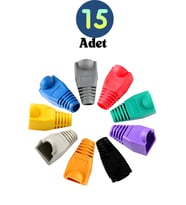 M107kb Rj45 Kılıf/15 Adet-cat6 Cat6e Cat5 Cat5e Uyumlu/rj45 Siyah Kılıf Boot-rj45 Cat5 Cat6 Kılıf
