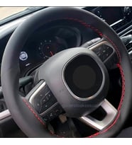 Toyota Corolla Uyumlu Direksiyon Kılıfı Kırmızı-Siyah 38×10.CM