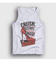 Presmono Unisex Beyaz Crush Destroy Smash The Patriarchy Atlet 520618tt