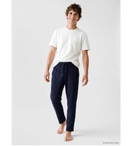 LC WAIKIKI Lacivert Regular Fit Çizgili Erkek Pijama Altı