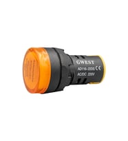 GWEST 22-S 220V 22mm Sarı Ledli Sinyal Lambası
