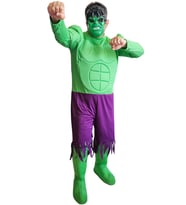 Yetişkin Hulk Kostümü Kaslı (Çok Renkli)