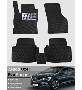 RENAULT MEGANE 4 SEDAN (2016-2025) Uyumlu EVA Paspas Tam Set–Oto Paspas,Araca Özel