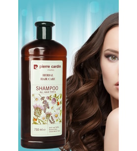 Pierre Cardin Herbal Shampoo For All Hair Types 750 ML  Bitkisel Şampuan  (Tüm Saç Tipleri)