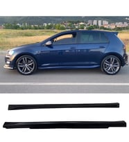 Vw Golf 7 Aero Yan Marşpiyel Seti Mat Siyah Plastik 2 Adet 2012-2019