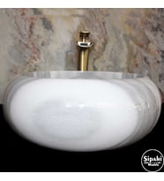 Marmara Dikey Pijamalı Bombeli Lavabo