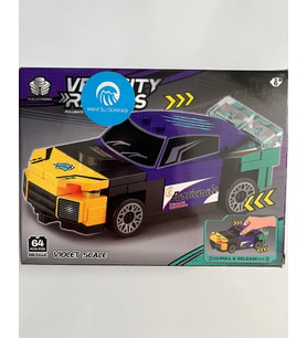 Araba Lego 64 Parça Mor Sarı Renkli