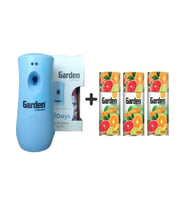 Garden Oda Kokusu Freshmatik, Otomatik Sprey Makine +Tropikal Portakal Limon Yedek Sprey 260 ml Air Freshener + Otomatik Sprey Yedeği Oda Spreyi Portakal Limon 260 ml x 3 Adet