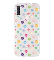 PrintiFy Samsung Galaxy A11 ile Uyumlu 1mm Slim Fit Water Color 6 Baskılı Şeffaf  Kılıf