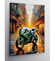 Kanvas Tablo Superbike Yarış Motosikleti