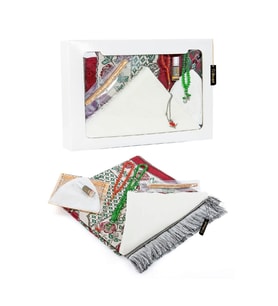 Ramazana Özel  Set 43 - Seccade - Örtü - Esans - Takke - Tesbih - Misvak - Kutulu