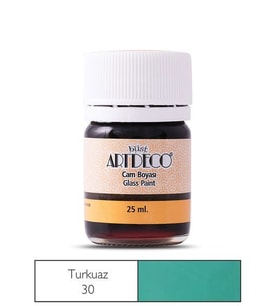 Artdeco Cam Vitray Boyası 25 ml. 30 TURKUAZ 