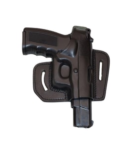 Sig Sauer P226 P228 P229 Deri Tabanca Kılıfı Siyah Baskılı Açık