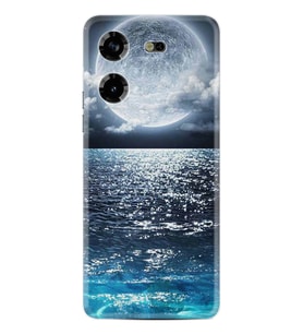 Tecno Pova 5 Kılıf Resimli Desenli Baskılı Silikon Great Moon 1301