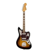 Squier 0374090500 Classic Vibe 70s Jaguar Elektro Gitar (Orta Seviye) Laurel Klavye, 3-Color Sunburst, Vintage Karakterli Çalım