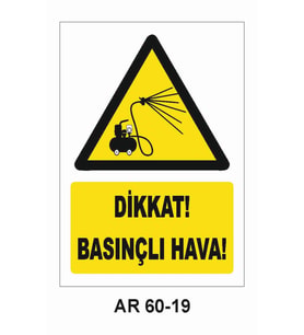 İŞ GÜVENLİĞİ UYARI LEVHASI 1 ADET PVC 21 X 29CM