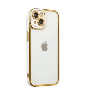 Apple İphone 14 Plus Kılıf Liva Lens Silikon - Beyaz
