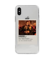 Iphone X / Xs Uyumlu Lucifer Minimalist Poster Desenli Şeffaf Telefon Kılıfı