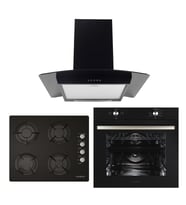 ALVEUS AKDENİZ 604 SİYAH 3'LÜ ANKASTRE SET(İBER-GLS-640-MFA604)