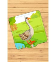 İlk Puzzle'ım 4 Parça Çiftlik Hayvanları Sevimli Kaz Yapboz